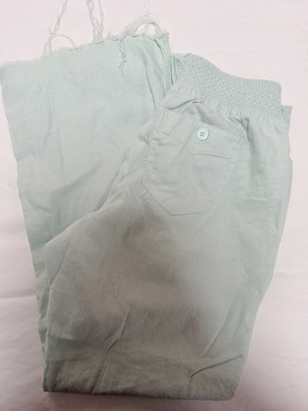 BeBop Light Mint womens Smocked Waist Casual pants